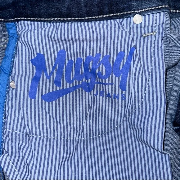 Mugsy Jeans Men's 36x30 Blue Kinzies Cotton Blend Straight Leg Distressed Denim - Picture 11 of 13